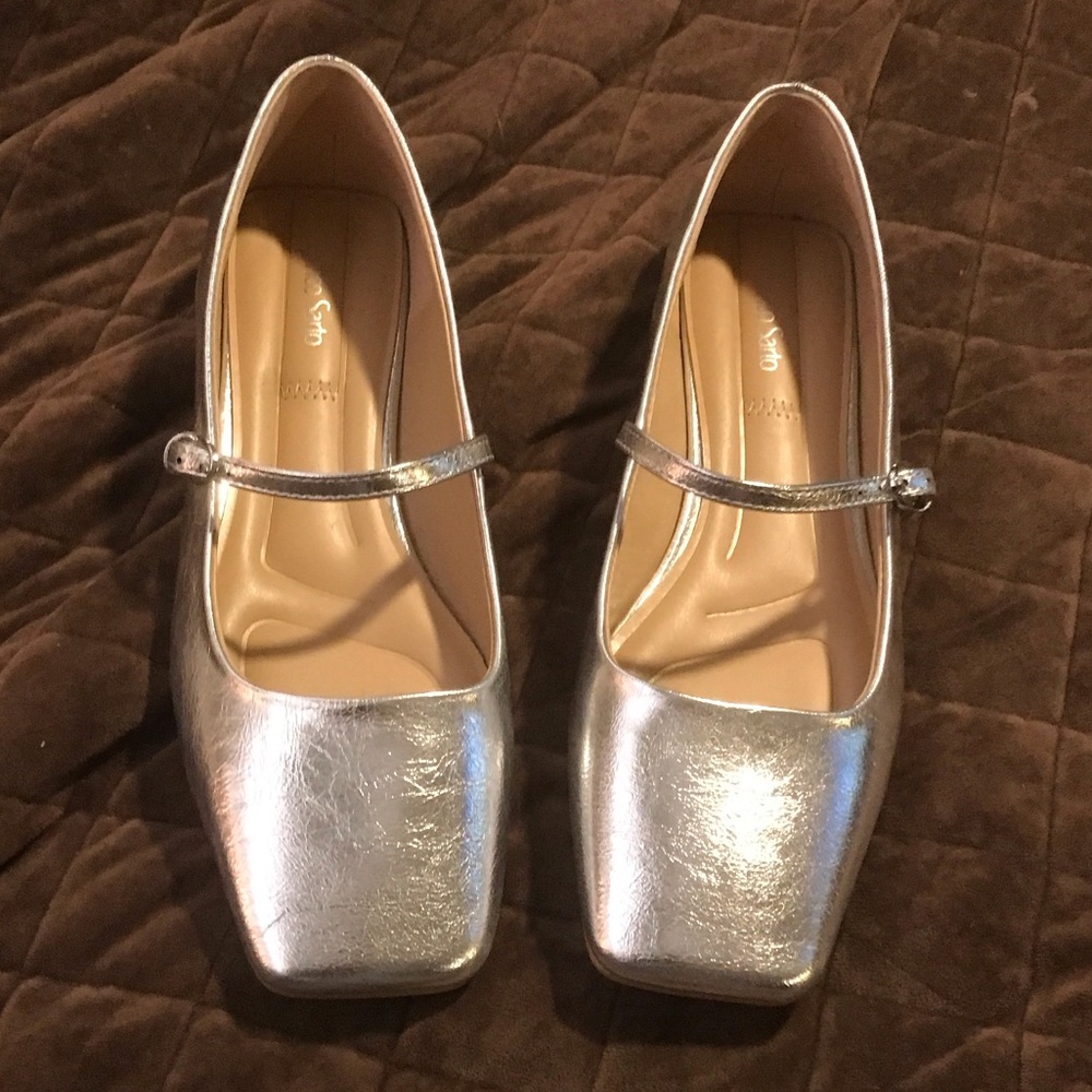 Franco Sarto Silver Flats… New